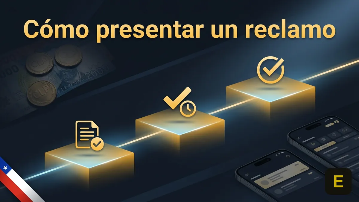 Proceso de tres pasos para presentar un reclamo ante Ecuabet Chile