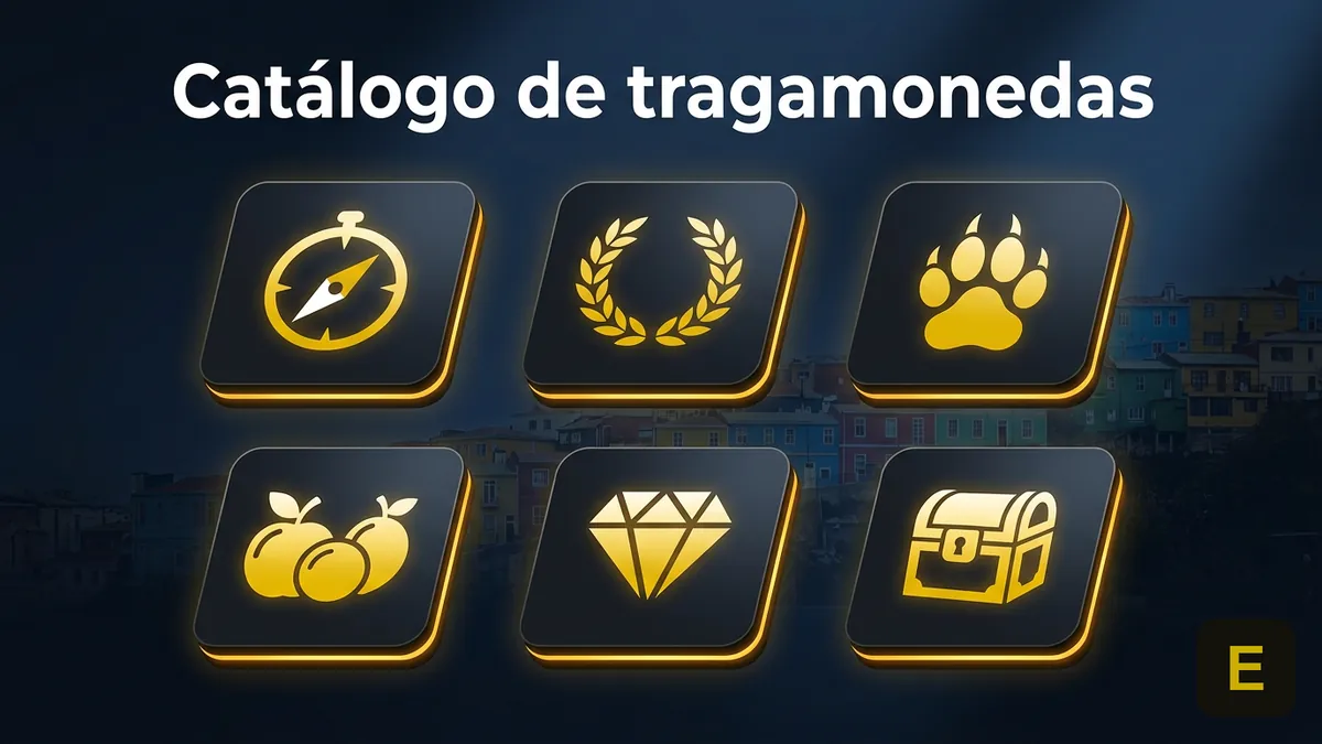 Catálogo de tragamonedas de Ecuabet con distintas temáticas de juego