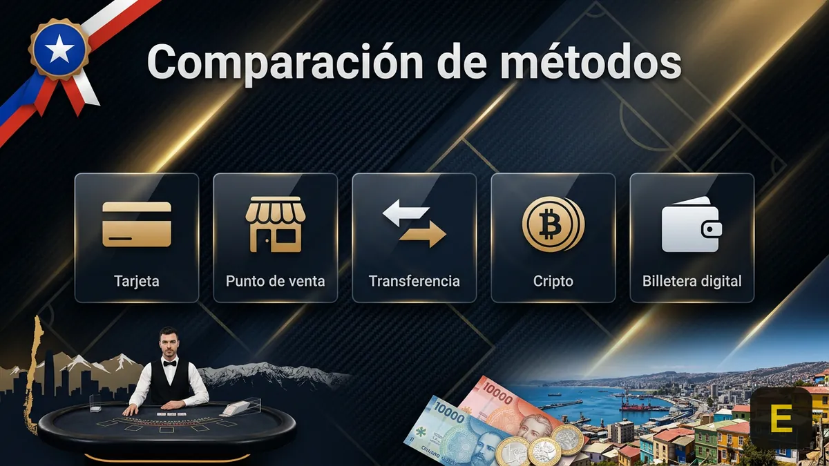 Comparación de métodos de pago y retiro en Ecuabet para Chile